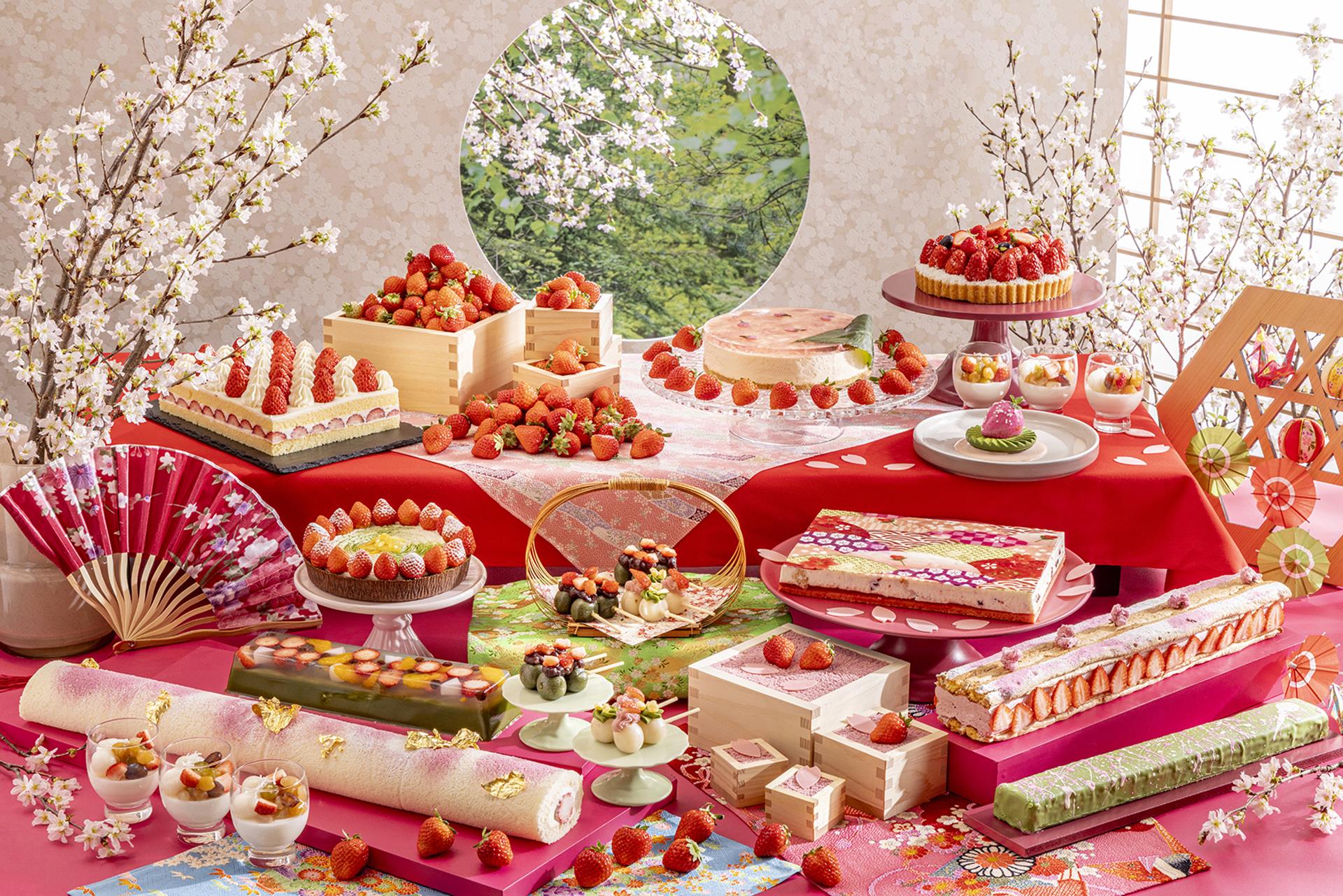 【2025年3月13日～】ヒルトン名古屋で「いちごスイーツビュッフェ第2弾『ネオジャパネスク〜和の彩～』」が登場