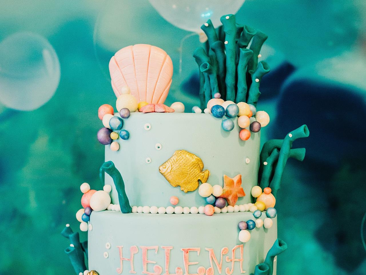 海をイメージしたケーキのブログ画像