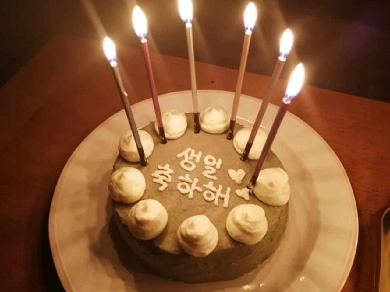本人不在の誕生日会のケーキのブログ画像