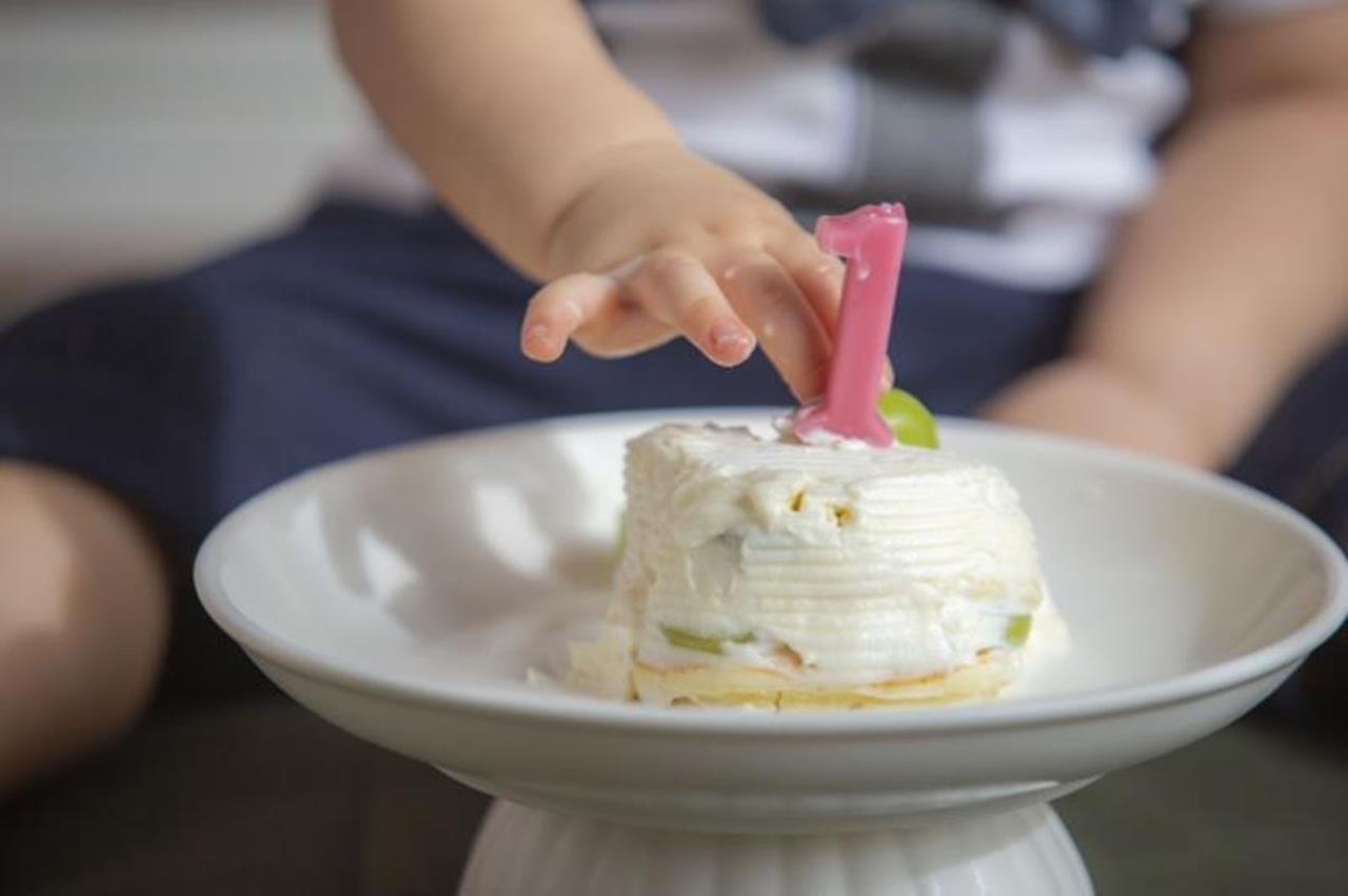 卵なしのファーストバースデーケーキのブログ画像
