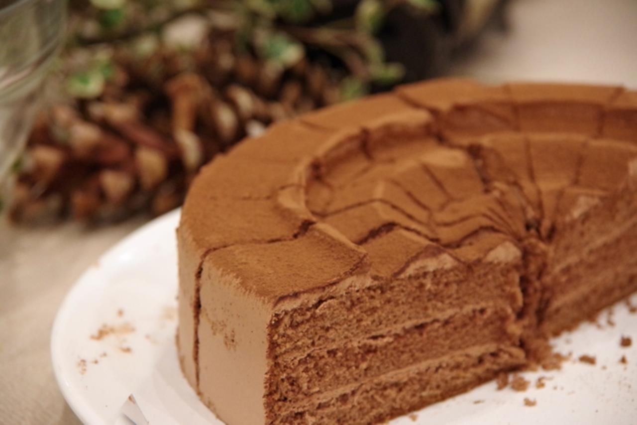 チョコレートケーキの誕生日のデコレーションのブログ画像